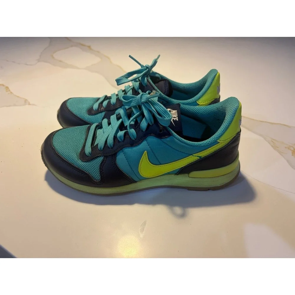 Nike Air Max Thea Blue Lagoon Volt Running Shoes Women's Size 7 - Picture 5 of 12